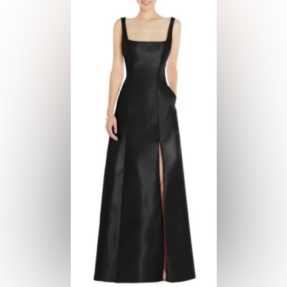 ALFRED SUNG Dresses & Skirts - Alfred Sung black satin gown